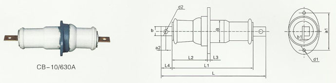 CB-10KV/200-1500A户内铜,铝导体穿墙套管